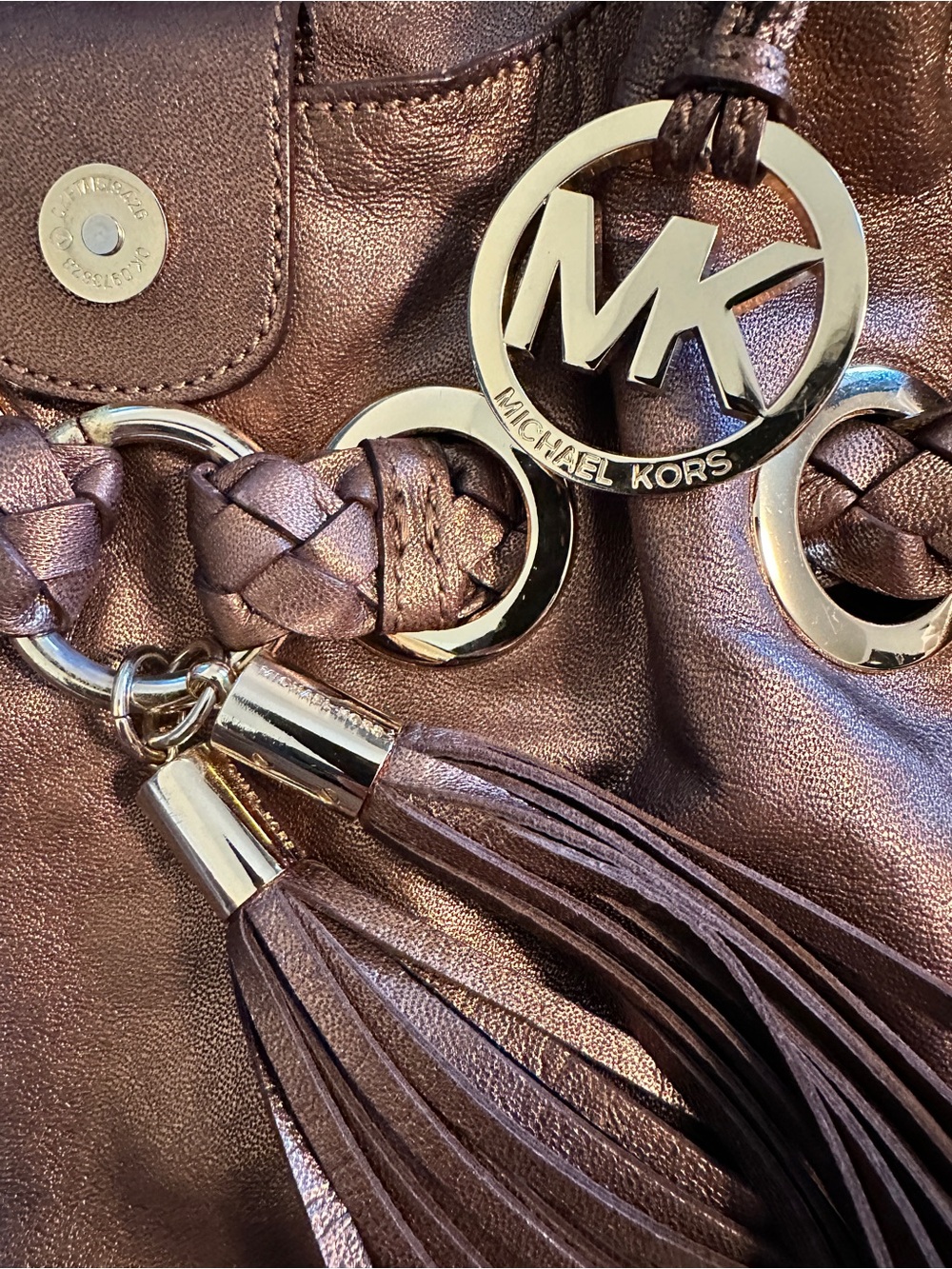 Michael Kors Metallic Bronze Boho Handbag